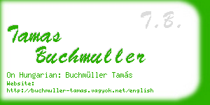 tamas buchmuller business card