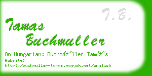 tamas buchmuller business card